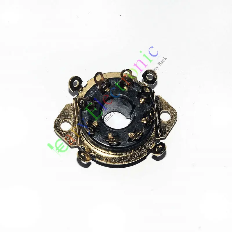 Prise de tube à vide en bakélite dorée, 4 pièces, 8 broches, châssis octal EL34 KT88 6550 6SN7, vente en gros et au détail, livraison gratuite