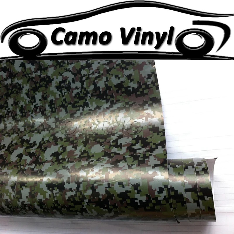 

Car Styling Digital Military Green Vinyl Film Army Green Camouflage Wrap Sticker Auto Vehicle Covers Wraps Air Bubble Free