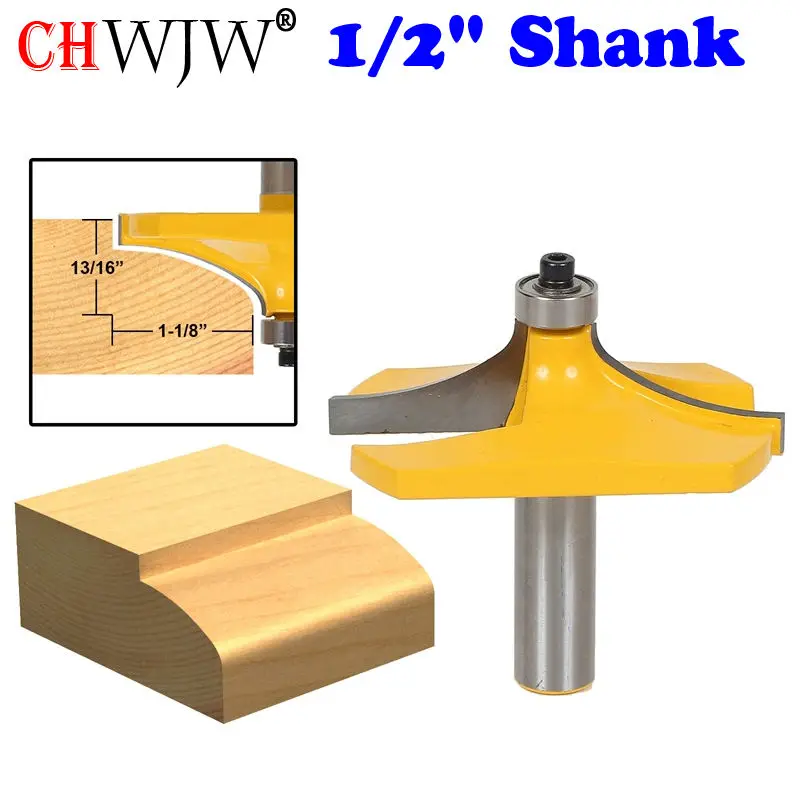 1Pc Thumbnail Table Edge Router Bit - Large 1/2