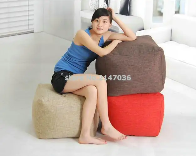 Sacola de feijão tamanho quadrado grande interno/externo de 16 polegadas