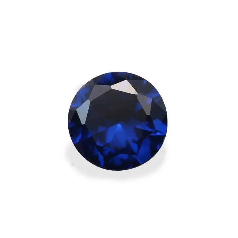 

1.0mm~15mm Round Shape Loose Stone Dark Blue Color AAAAA Glass Synthetic Gems For Jewelry DIY Stone