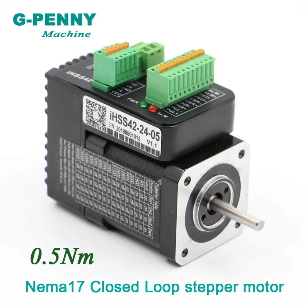 

Nema17 JMC Closed Loop Stepper motor with driver 0.48Nm shaft 5mm 1.2A 20-36v Hybrid Integrated Stepper Servo Motor with driver