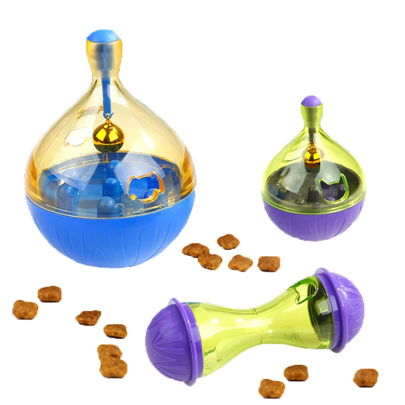 

Pet Training Exercise Tumbler Leakage Food Smarter Interactive IQ Treat Ball Bowl Toy Slowly Feeder Goods For Pets Products