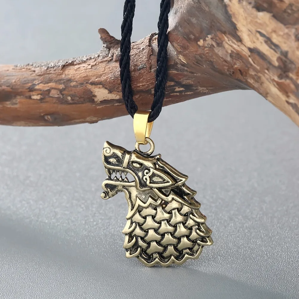 Cxwind Vintage Freki Wolf Of Odin Necklaces Viking Scandinavian Animal Wolf Dog Pendants & Necklaces Tree Choker Men Bijoux Gift