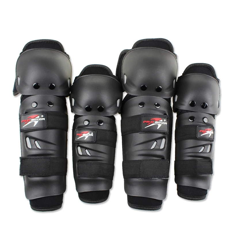 PRO-BIKER Motorcycle Knee Elbow Pads Moto Racing Protect Gears Pads Cross-country Riding Motorbike Knee Pads with Elbow Pads