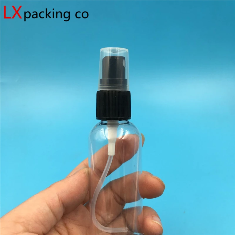 50PCS 10ML 30ML 50ML 60ML 100ML 120ML Klar Transparent Neue Spray Flaschen Schwarz sprayer Parfüm LiquidCosmetic Container s