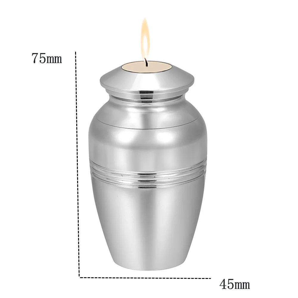 

IJU027 Loss Of Loved One Cremation Urns Hold Ashes / Candle - High Quality Stainless Steel Mini Memorial Locket Casket Jewelry