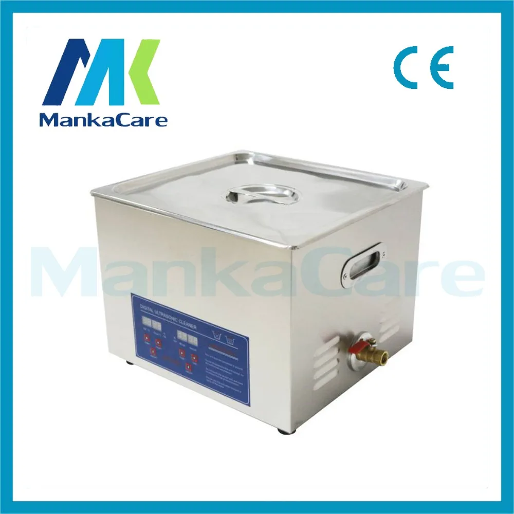 High Power Dental Stainless Steel 15L Ultrasonic Cleaner Cleaning Machine Digital Heated Cleaning Machine