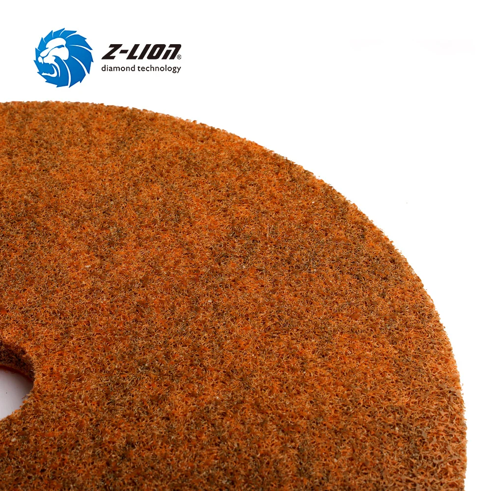 Z-LION Diamond Sponge Polishing Pad 10 Inch 250mm Nylon Fiber Wet Diamond Polish Wheel For Marble Stone Clean Buffing Disc