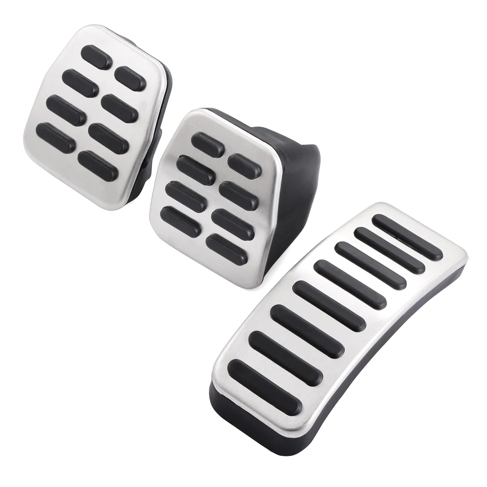 Newest Stainless Steel Gas Brake Pedal MT/AT Pedal cover For Seat Ibiza 6K 6L 6J Fabia VW Polo 9N 6R Bora Golf MK4 IV jeeta mk4