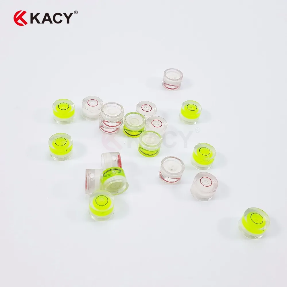 Kacy 13.8X8 Mm Tròn Bong Bóng Mức Độ Tinh Thần Bởi Gfnt Cho Chân Máy, Phonograph, Bàn Xoay V. V. (6 Gói)