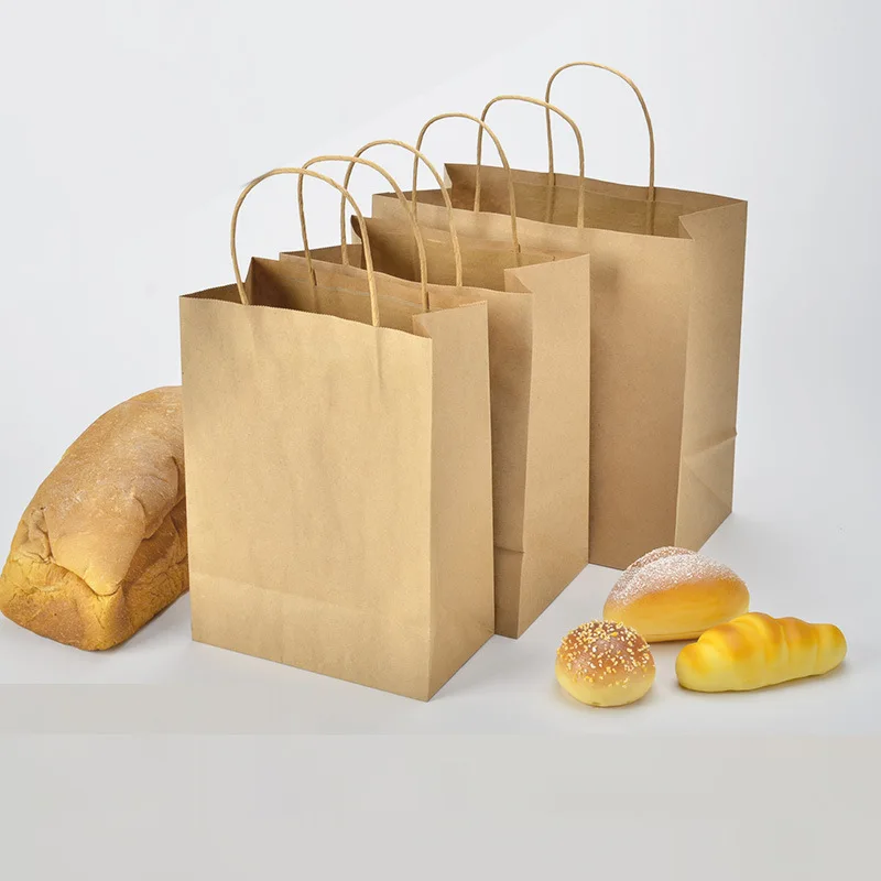 25x Sample Meal Food Carryout Bag Take-out Carry-out Take-away Food Grade Kraft Paper 11x20x27 15x28x28cm 14x21x27cm 22x28x28cm