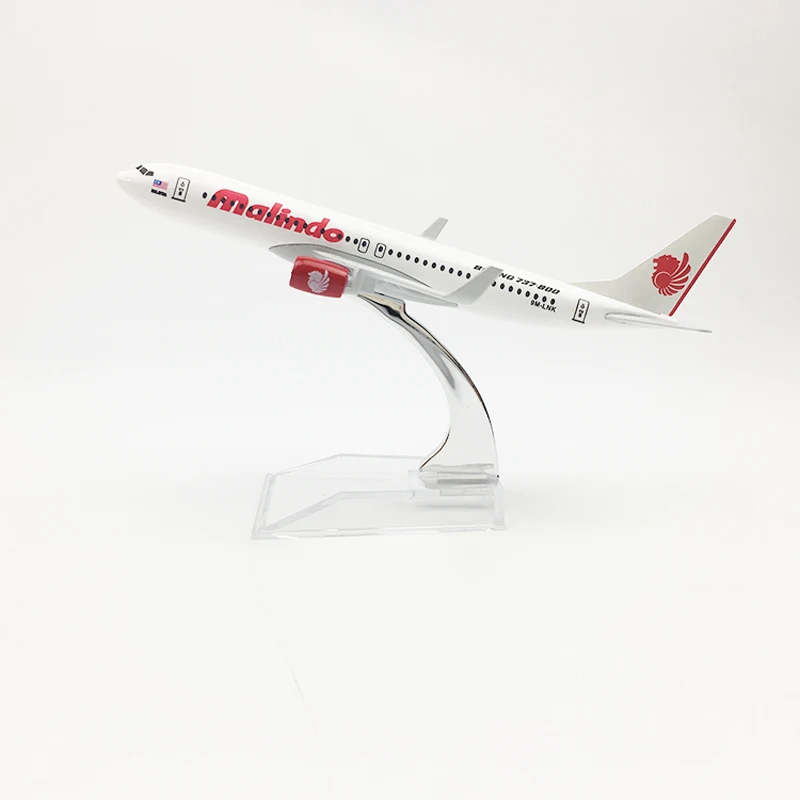 Free shipping malindo Airlines aeroplane model Boeing 737 airplane 16CM Metal alloy diecast 1:400 airplane model toy for childre