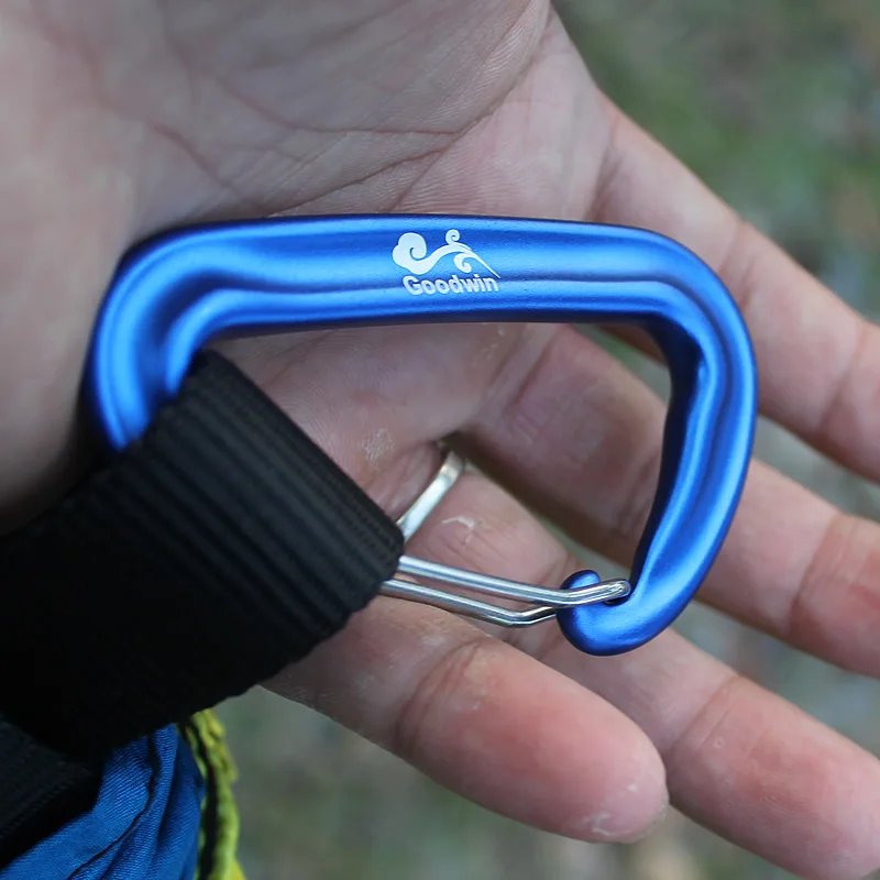 4 pcs for 12KN Aluminum Carabiners Snap Hook Keychain For Paracord ,Hammock Outdoor Activities Hiking Camping 5 Colors