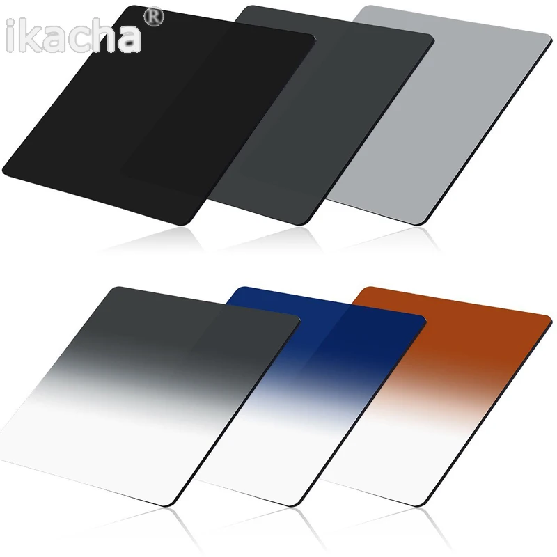 9 IN 1 ND 2 4 8 + Gradual ND4 Blue Orange Filter 49 52 55 58 62 67 72 77 82mm Kit for Cokin P Set SLR DSLR Camera Lens