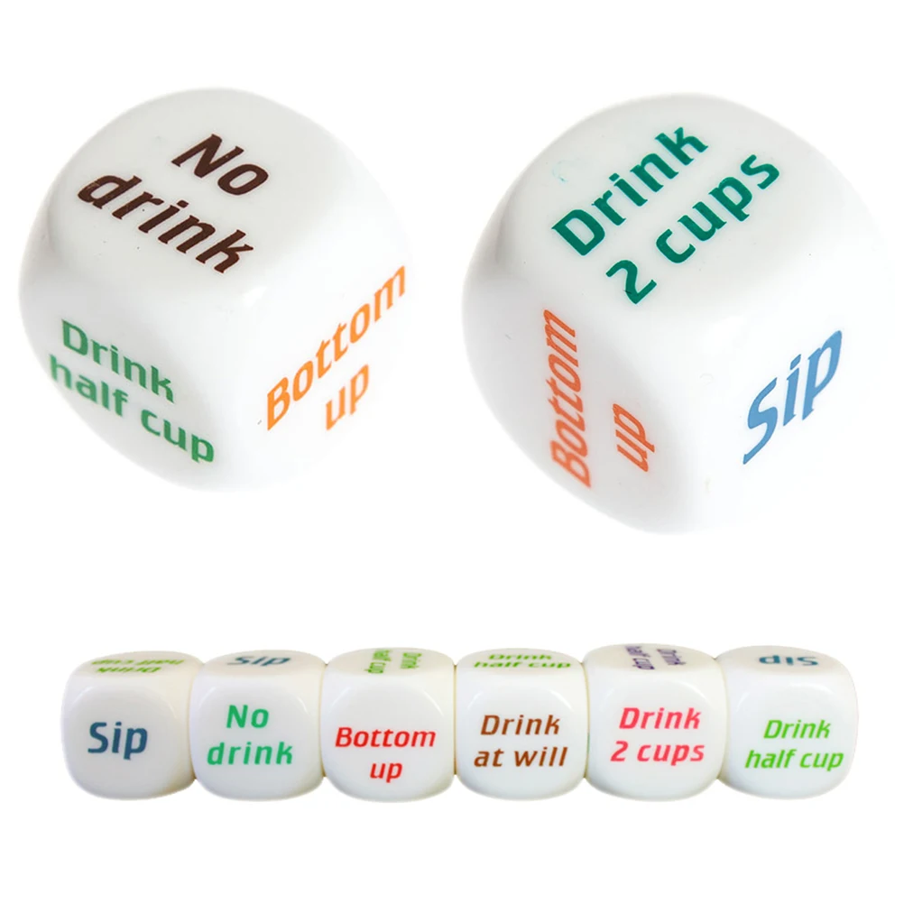 Adult Party Game Playing Drinking Wine Mora Dice Games Gambling Drink Decider Dice Wedding Party Favor Decoration