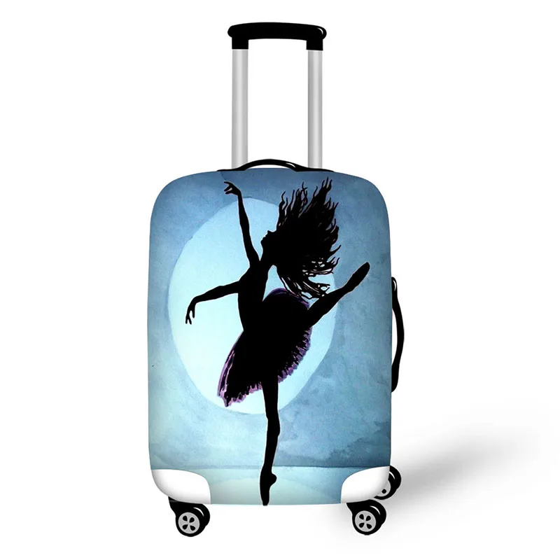 fashion ballet dancer prints cover high elastic fabric covers protective covers for suitcases travel accessories luggage cover