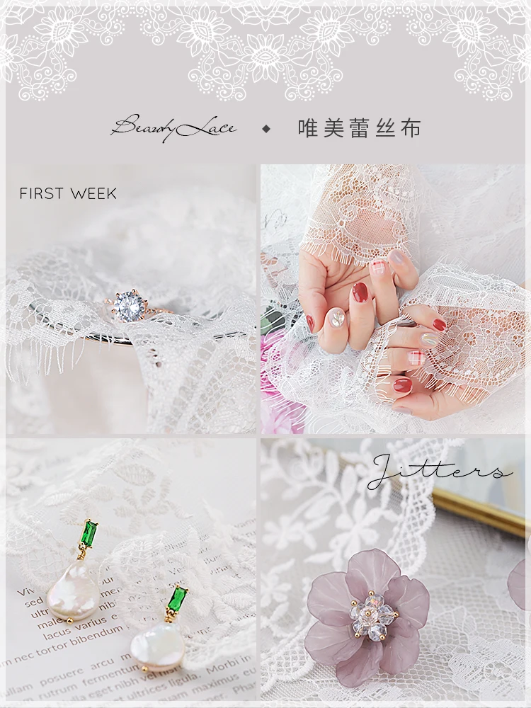 ลูกไม้สีขาวใหม่ INS การถ่ายภาพฉากหลังสำหรับ Photo Props Props ตกแต่งอุปกรณ์เสริม DIY เครื่องประดับ fotografia