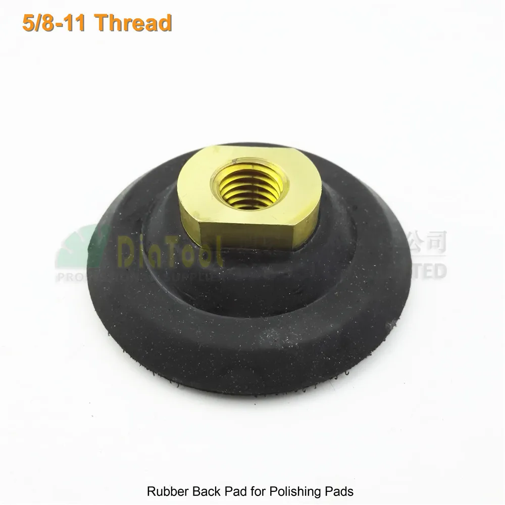 SHDIATOOL Rubber backer for polishing pads 5/8-11 thread for sanding discs Diameter 80MM back pads