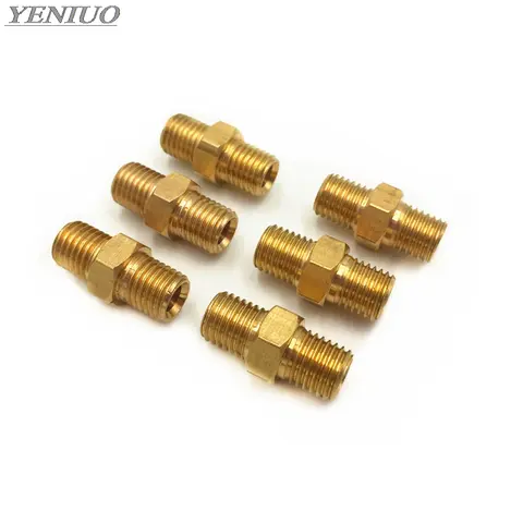 डबल मेल थ्रेड जॉइंट/ट्यूबिंग जॉइंट/लुब्रिकेटिंग पंप एक्सेसरीज/डिस्ट्रीब्यूटर डबल पाइप जॉइंट M8x1 M10x1 10 best sales एम10x1 - №3