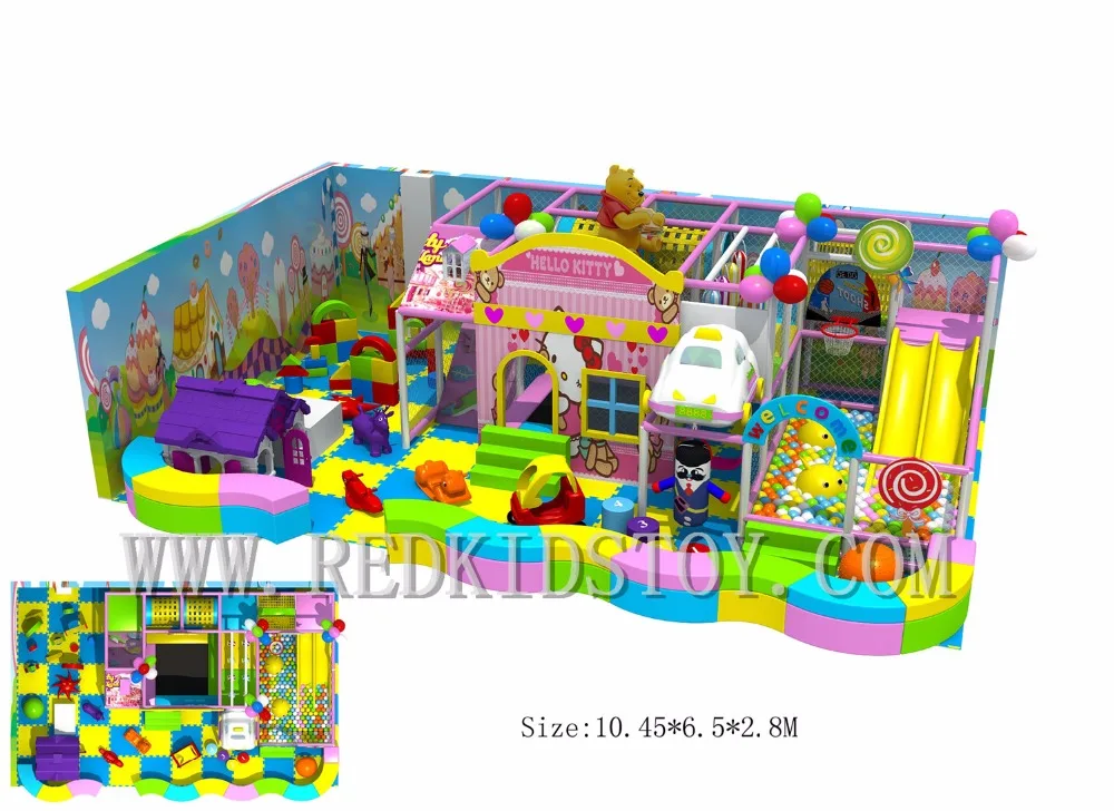 Exported to Cambodia CE Approved Kindergarten Indoor Play Structure Eco-friendly 160510