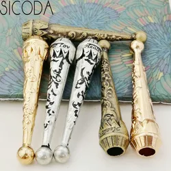 SICODA 12pcs DIY accessories tie cord pendant 5mm sausage rope 5.2cm long  pendant clock bolo tie replacement end tip