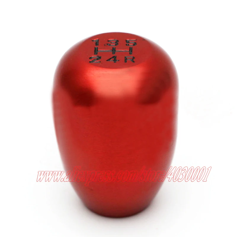 Black/Red/Blue/Silver CNC Aluminum Universal Manual Auto Gear Shift Knob Shifter Lever Knob