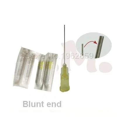 100pcs 27GA Dental Endo Irrigation Needle Tip Blunt-End Endo Syringes