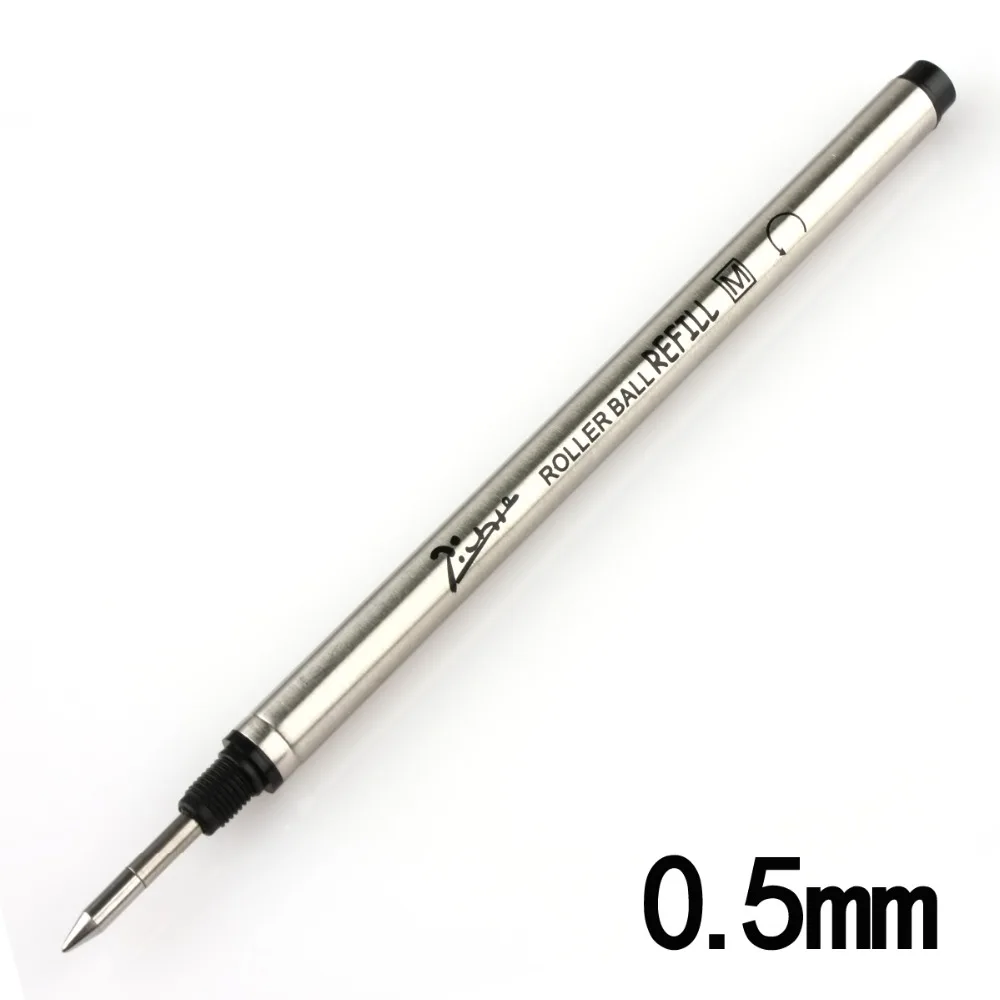 Pimio Signature pen refill 0.5mm / 0.7mm pure black pearl pen thread metal pen for the core