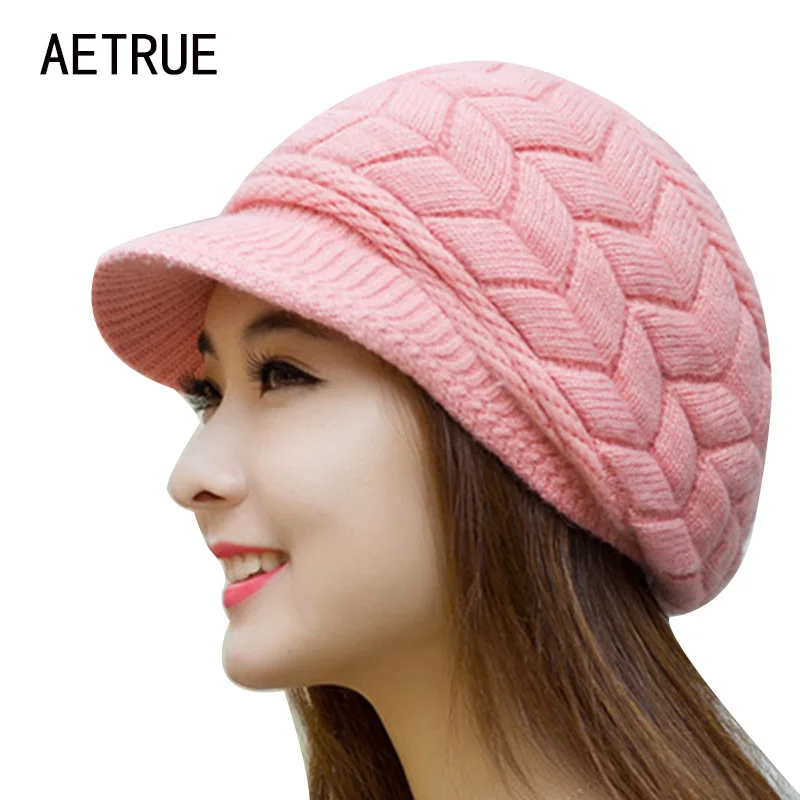 Winter Beanies Knit Women\'s Hat Winter Hats For Women Ladies Beanie Girls Skullies Caps Bonnet Femme Snapback Wool Warm Hat 2018