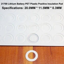 100pcs/lot 21700 Lithium Battery Pet Plastic Positive Hollow Flat Insulation Pad Original Gasket Accessories