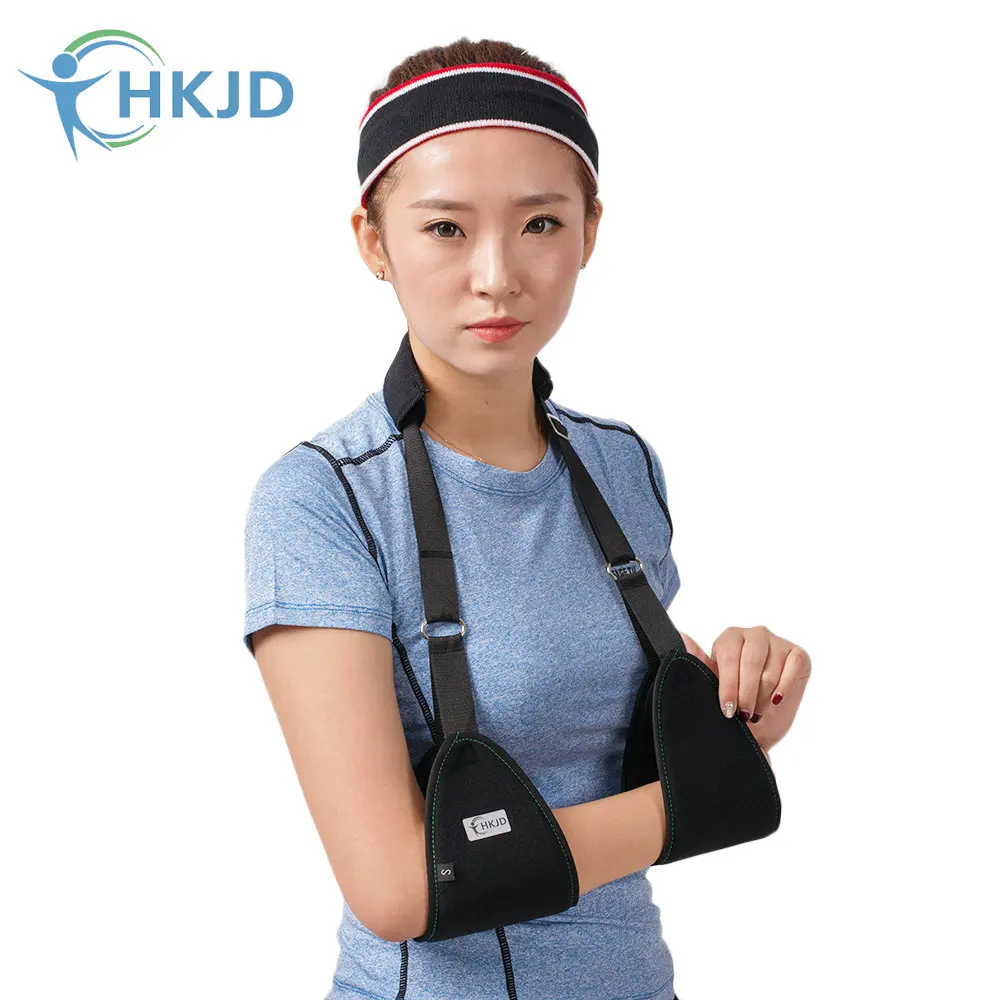 Adjustable Medical Shoulder Arm Sling Swathe Brace Reinforced Immobilizer Broken Forearm Fracture, Wrist Joint Sprain And Finger