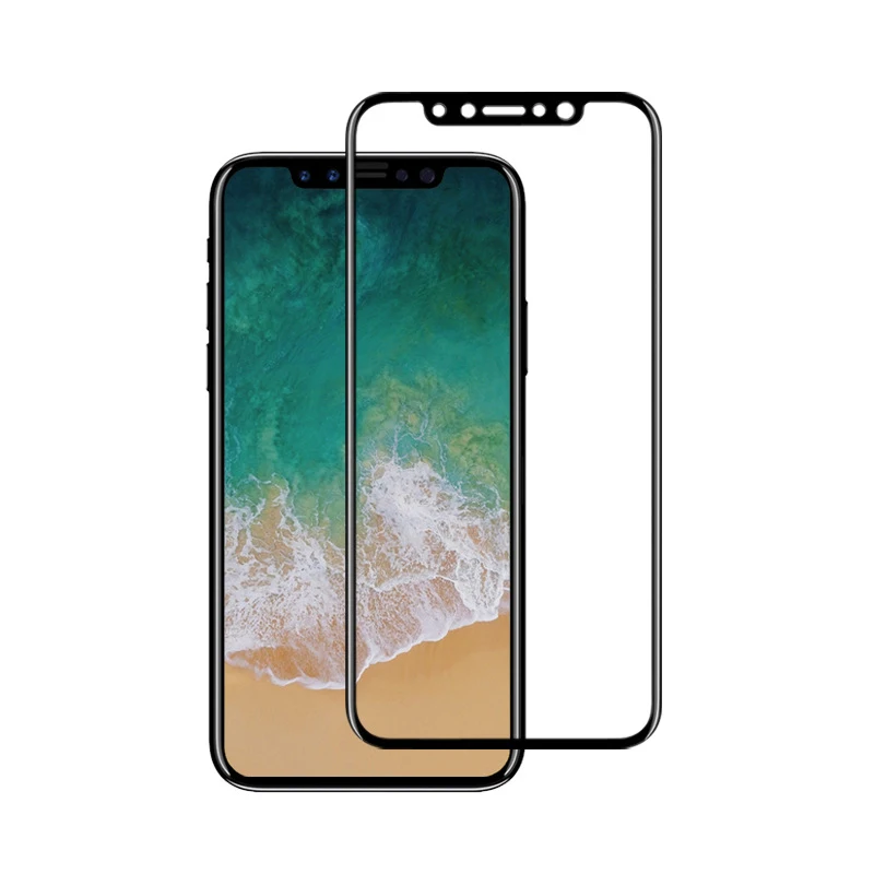 

2000x 3D изогнутое закаленное стекло с полным покрытием, Защита экрана для iPhone X, чехлы, полноэкранное стекло, Защитная пленка для iPhoneX 10