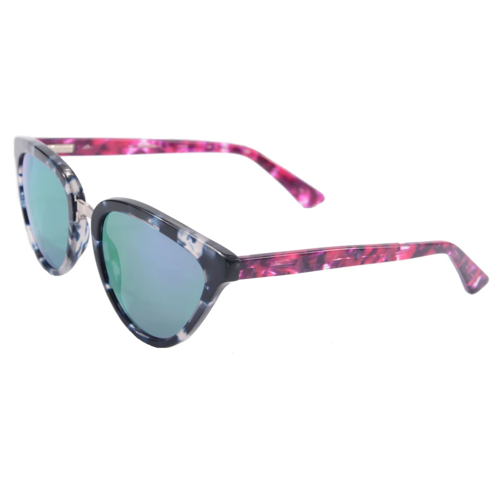 

SHINU Brand new fashion retro cat eye sunglasses mirrored lens vintage women brand summer style sun glasses for women customized