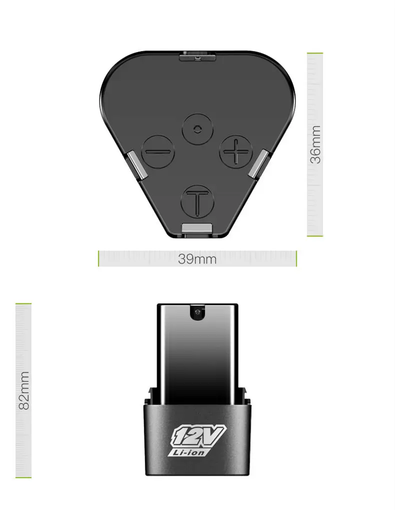 LOMVUM-batería de litio de 12v, destornillador eléctrico, taladro inalámbrico, amoladora angular, herramientas eléctricas