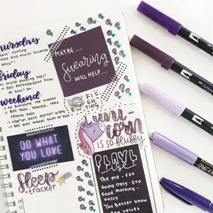 Double brush Tombow, markers, soft brush pen, 108 colors, ABT, handwriting, professional, watercolor marker, painting 8 Main sales markers for professional design - №2