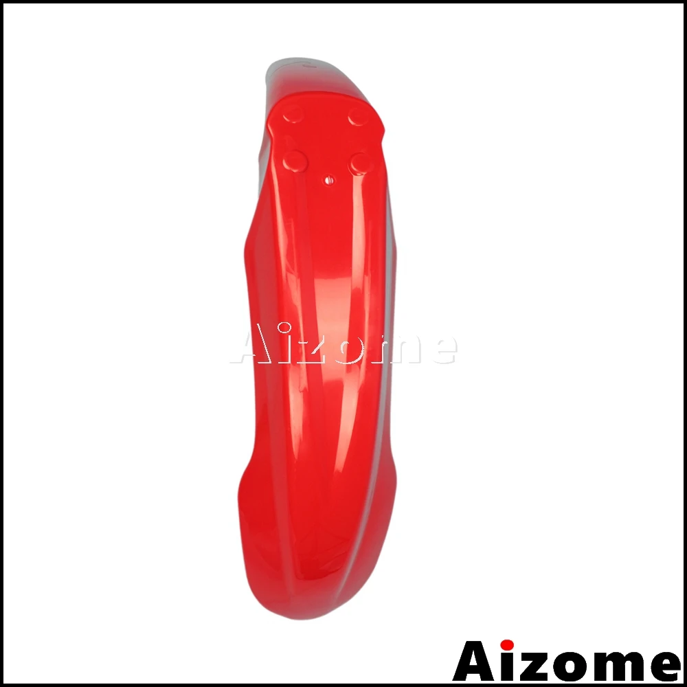 Universal Enduro Off Road Red Front Fender Front Mud Guard For Honda XR CRF 230 250 450 650 Motocross ABS Plastic Mudguard