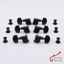 1 Set GuitarFamily 3R-3L Guitar Machine Heads Tuners Black ( #0332 ) MADE IN KOREA