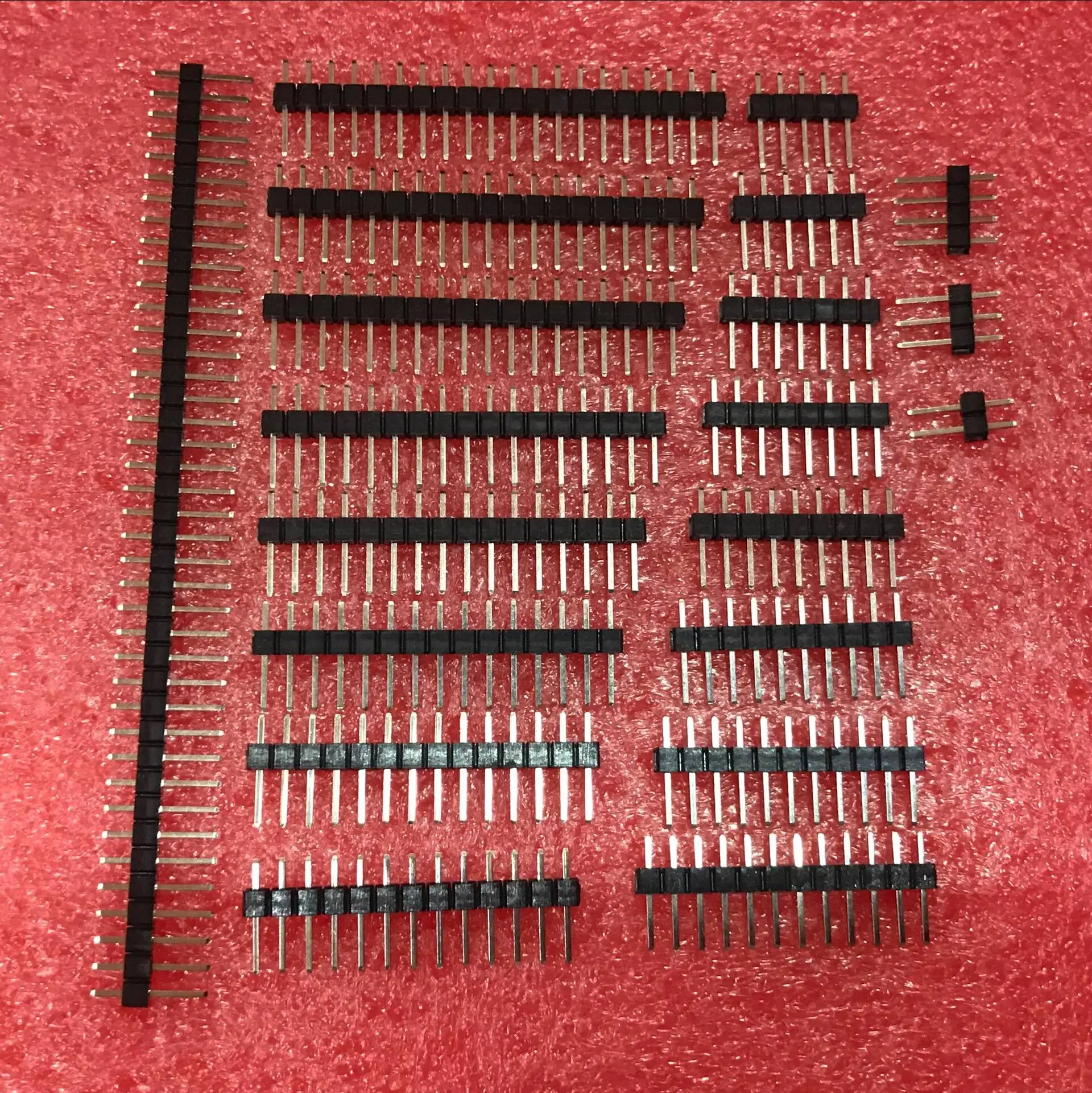 Single row pins 2.54mm Pitch Pin Single Row Connector Straight Single Row 2/3/4/5/6/7/8/9/10/11/12/13/14/15/16/18/20/40Pin