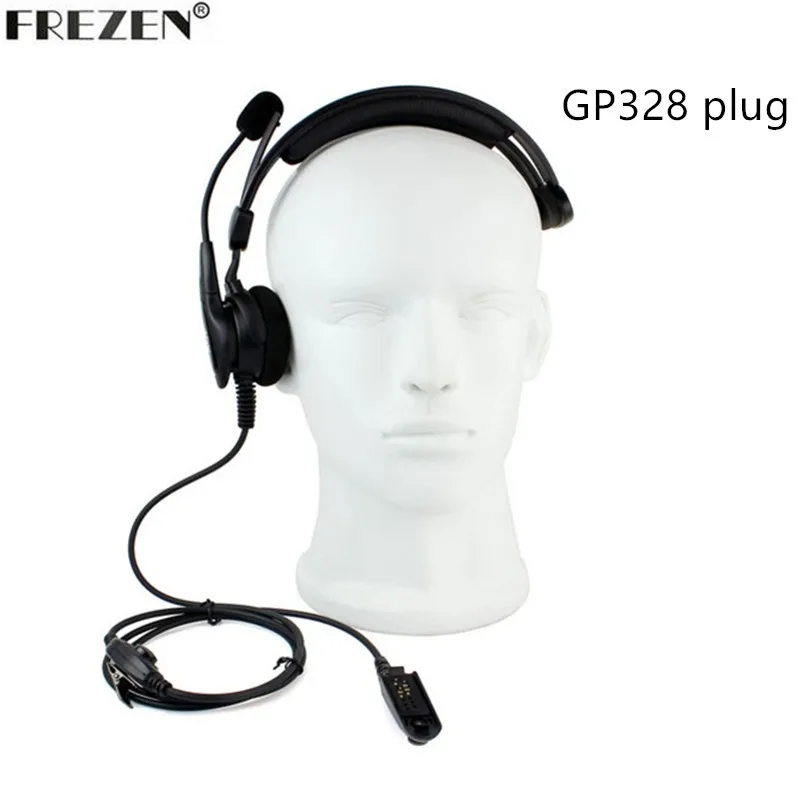 Adjustable Overhead Headset Mic Microphone Noise Cancelling Headphones For Motorola Two Way Radio HT750 HT1250 GP328 GP329 GP340