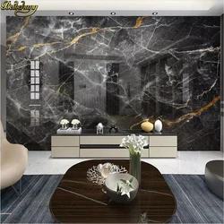 custom Black white marble 3D Wallpaper Soft Backgrounds photo Mural Living Room Sofa Bedroom Home Decor Wall paper Painting