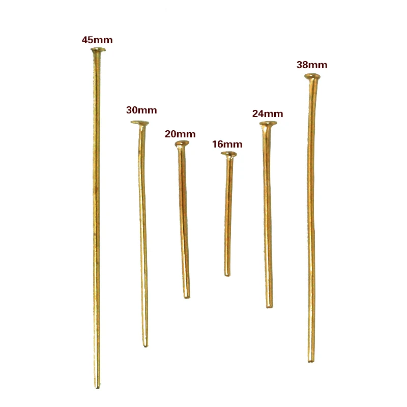 220-600pcs Multi Size Gold/Rhodium/Antique Bronze Eye Pins 9/T-Shape Head Pins Needles for DIY Earring Necklace Jewelry Findings