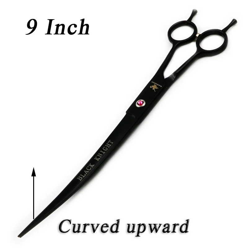 

9 Inch Hairdressing Scissors Professional Pets Grooming Shears Salon Barber Curved upward Cutting Scissors With case