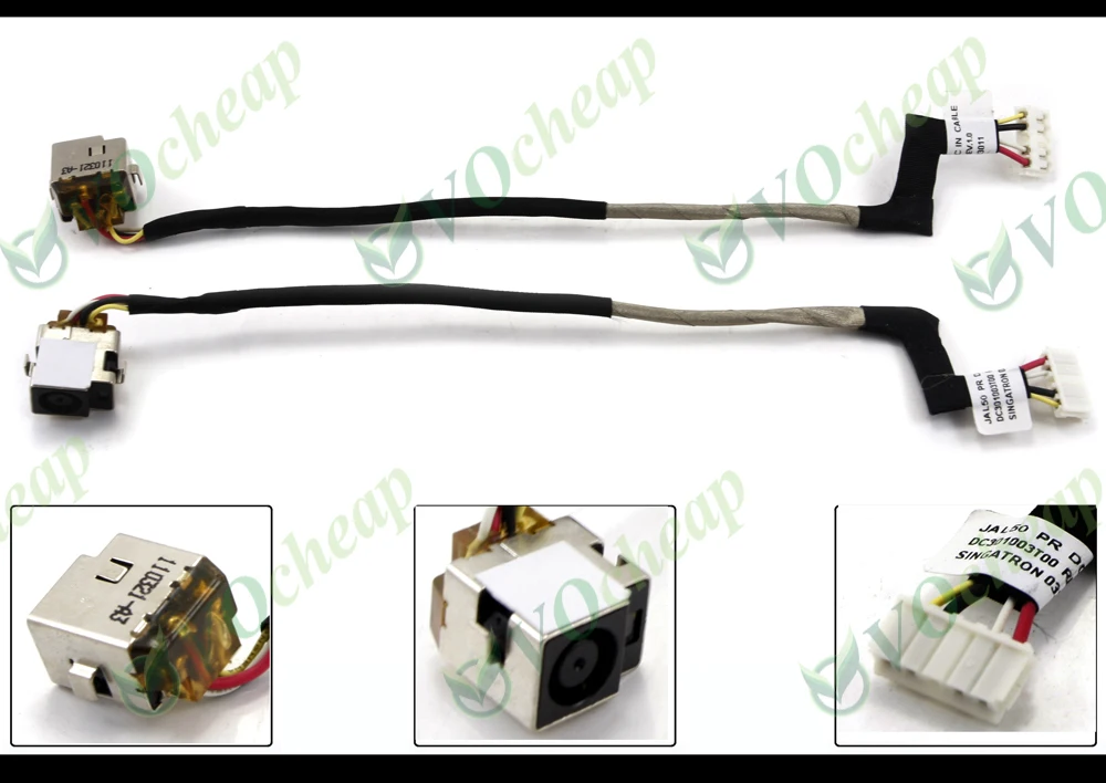 Conector de alimentación de CC para ordenador portátil HP Compaq Presario CQ40 CQ45 -100 -200, puerto de carga para Notebook, Cable conector DC301003T00, nuevo