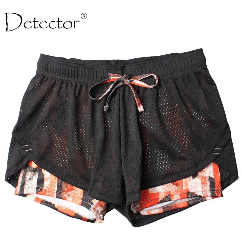 Detector Women ladies Shorts Women Fitness Sport Shorts Women\'s Printed Cool Women Sport Short Fitness Running Shorts