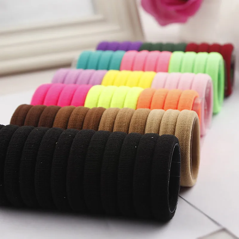 24pcs/lot Elastic Hair Band Seamless Hair Tie Hair Rope Scrunchies Ponytail Holder Headband No Trace Gum Hair Accessories