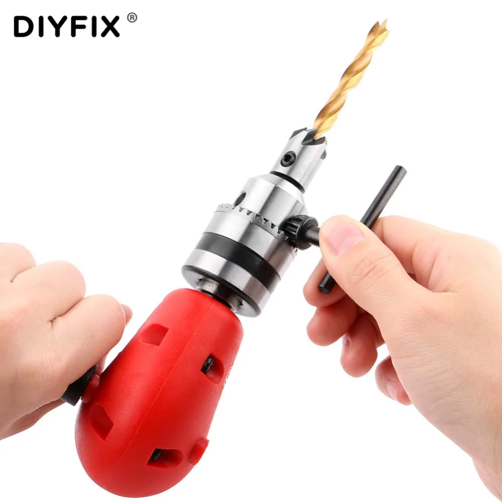 DIYFIX Electronic Drill Right Angle Bend Universal 1.0-10 mm Drill Chuck 90 Degree Angle Drill Extension Shank Accessories