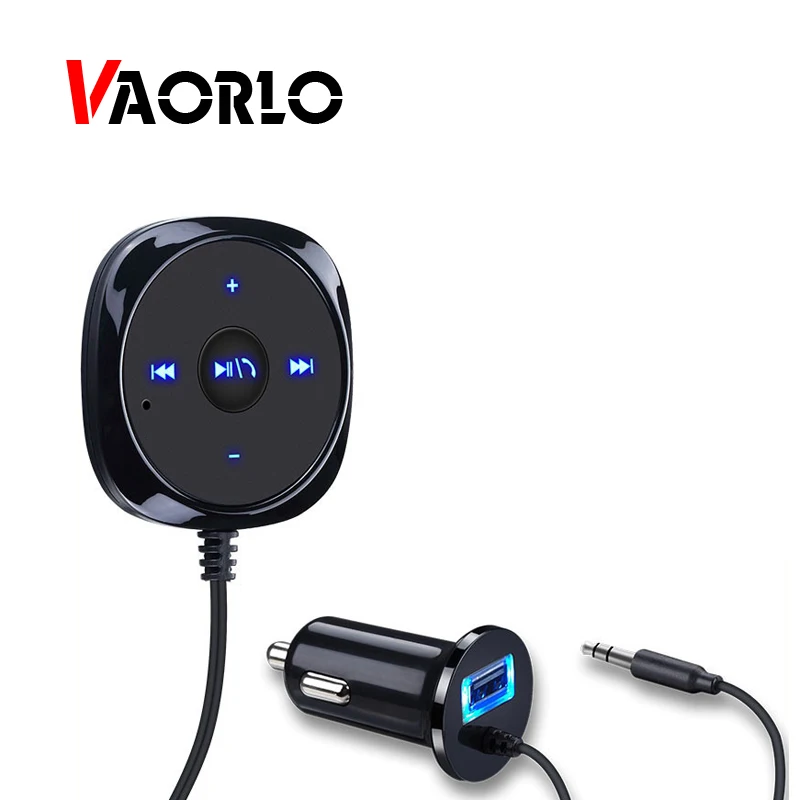 VAORLO AUX 3.5mm Bluetooth Receiver Car Kit Handsfree Music Wireless Adapter For Car Speaker with MIC Stereo Auto Music Receiver