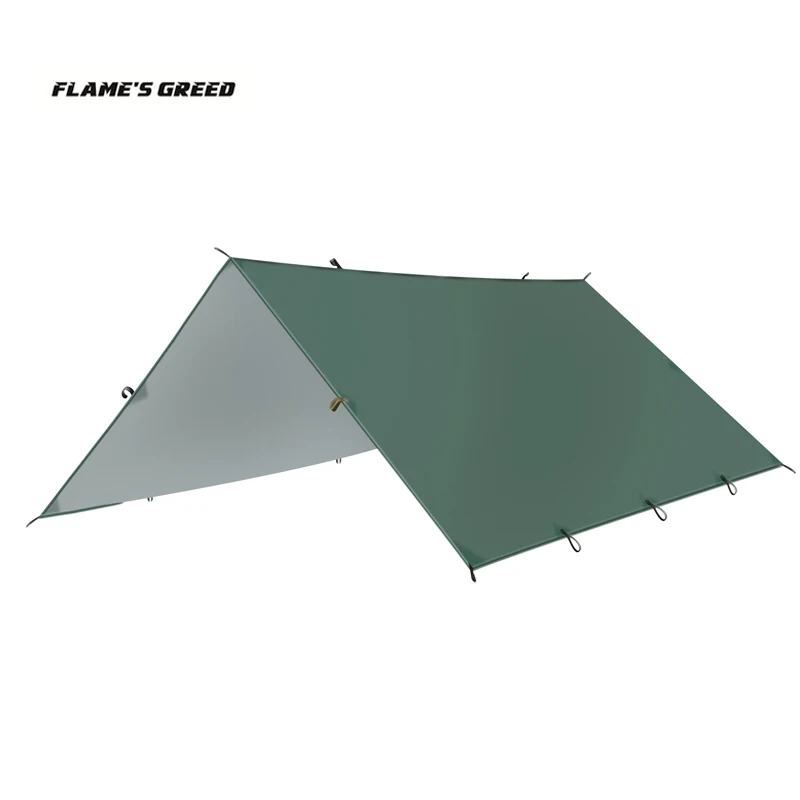 FLAME'S CREED ul gear tarp namiot plażowy zadaszenie markiza pergola osłona przeciwsłoneczna kamuflaż netto, ultralight toldo 5*3m 4*3m 3*3m