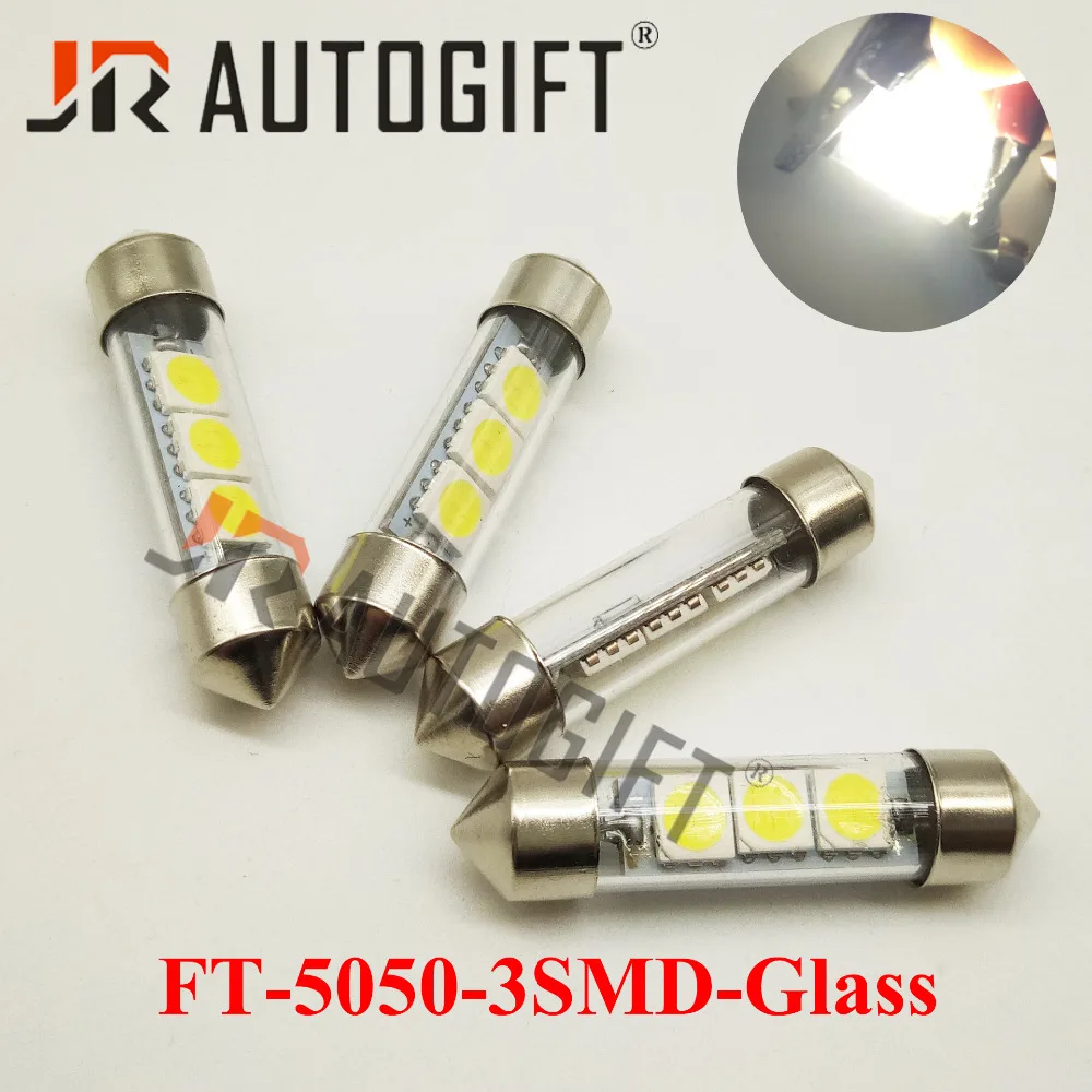 10 шт. новейшая гирлянда 5050 3SMD 36 мм автомобильные стеклянные светодиодные лампы светильник 24 в 12 В Белый FT C5W автомобильный Стайлинг интерьерная дверь фонасветильник для чтения